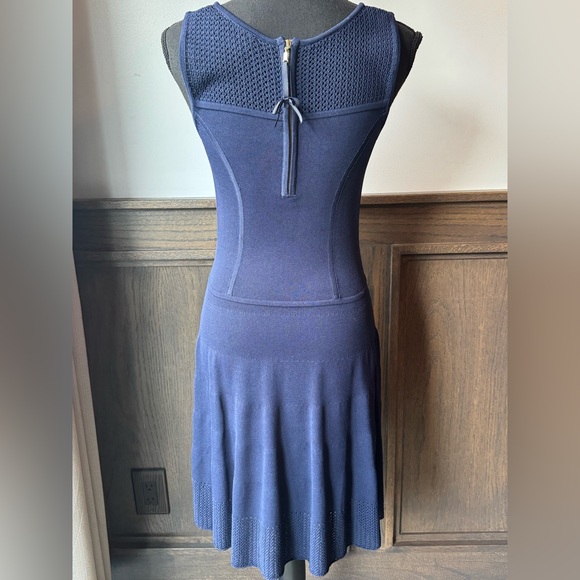 Cynthia Rowley Navy Knit Midi Dress small - Picture 3 of 10